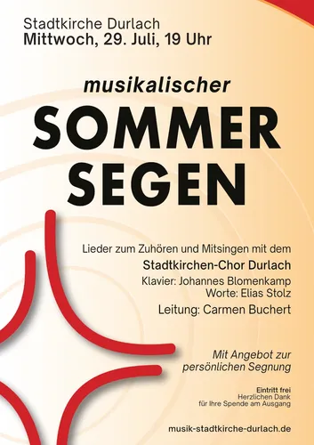 Quelle: Musik an der Stadtkirche Durlach (Plakat)